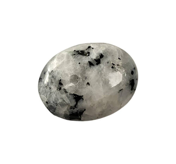 Crystal Palm Stone - Rainbow Moonstone
