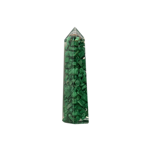 Orgonite Obelisk Tower - Malachite