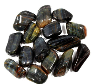 Crystals - Polished Tumble Stones - Blue Tiger's Eye