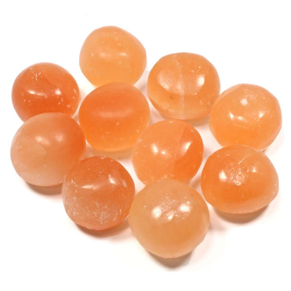 Crystals - Polished Tumble Stones - Orange Selenite