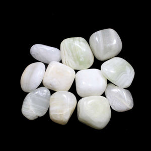 Crystals - Polished Tumble Stones - White Aragonite