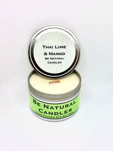 Be Natural - Tinned Soy Candle - Thai Lime & Mango